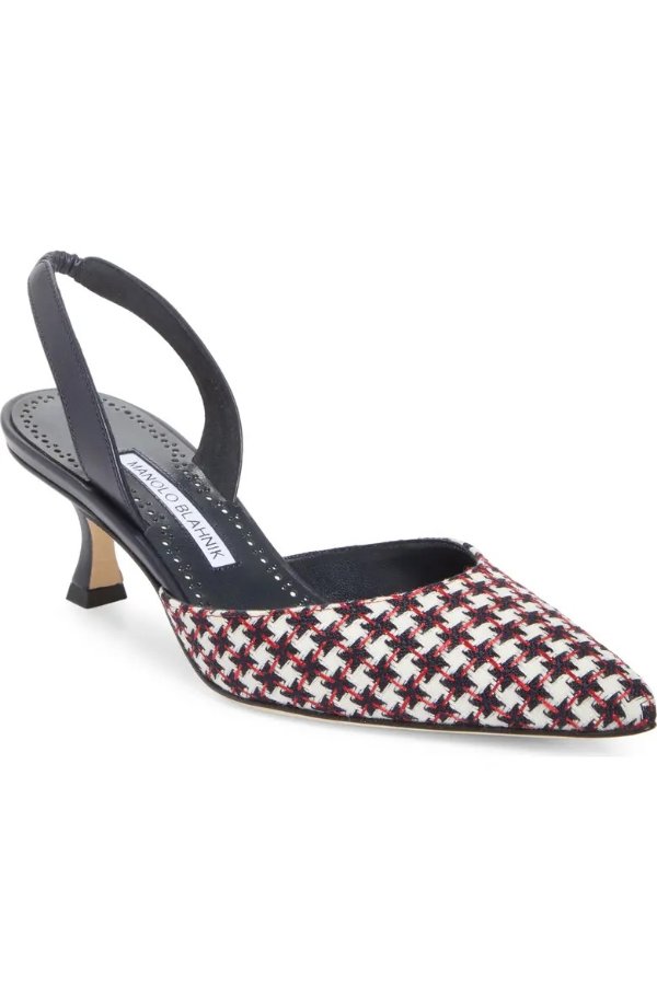 Carolyne Kitten Heel Slingback Pump Women