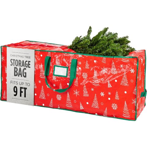 Handy Laundry 圣诞树防水收纳袋 红色 9英尺