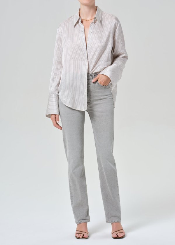 Zurie Straight Quartz Grey Jeans