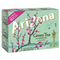 Arizona 绿茶 蜂蜜参味 12罐装