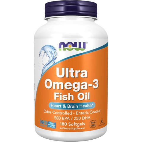 幸运鹅｜NOW Ultra Omega-3 鱼油胶囊 180粒