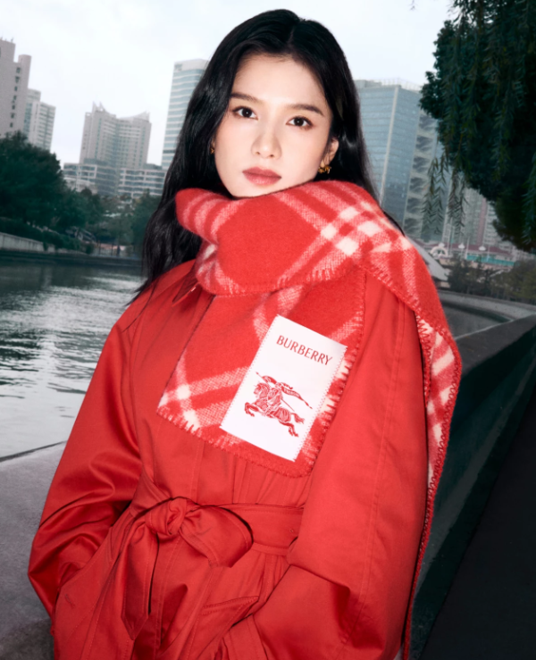 Check Wool Scarf Year of the Horse
