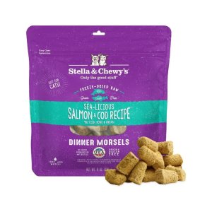 Stella & Chewy s 三文鱼鳕鱼冻干猫粮 8oz