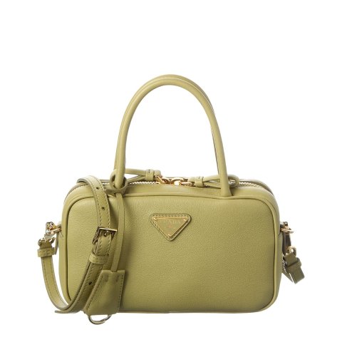 PradaTriangle Leather Shoulder Bag