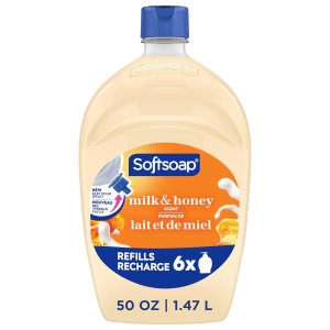 Softsoap 牛奶蜂蜜香型洗手液 50盎司