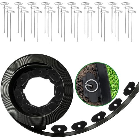 春天院子打理用起来~4英寸高景观边饰，40英尺长