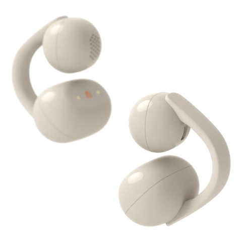 SonyLinkBuds Clip Truly Wireless Open Earbuds Greige