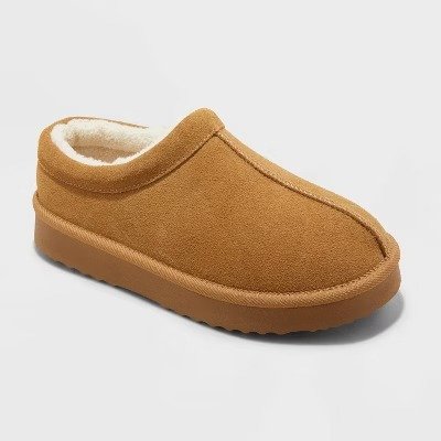Auden Kaya Women's Genuine Suede Clog Slippers Brown Size 8