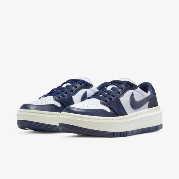 Air Jordan 1 Elevate Low DH7004-141 Navy Platform Sneakers Women