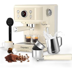Empstorm 20 Bar 意式咖啡机 带蒸汽奶泡器