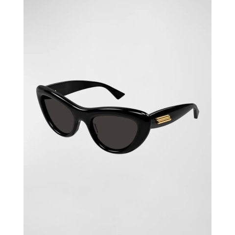 Acetate Curvy Cat-Eye Sunglasses