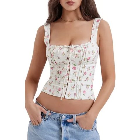 Chicca Square 方领束身上衣