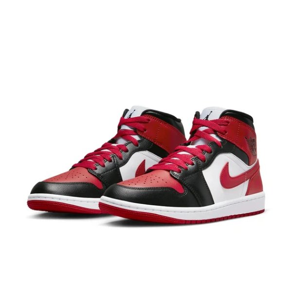 Air Jordan 1 Mid BQ6472-079 Red Black Lifestyle Shoes