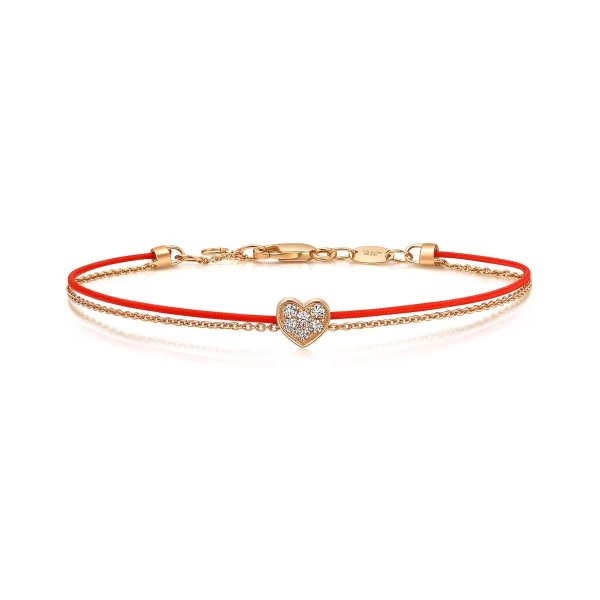 Love Knot 18K Rose Gold Diamond Bracelet