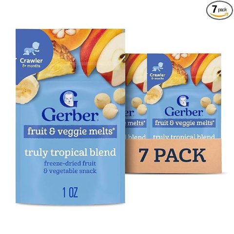 Gerber Stage 3 Tropical Blend Fruit & Veggie Melts 7-Pack