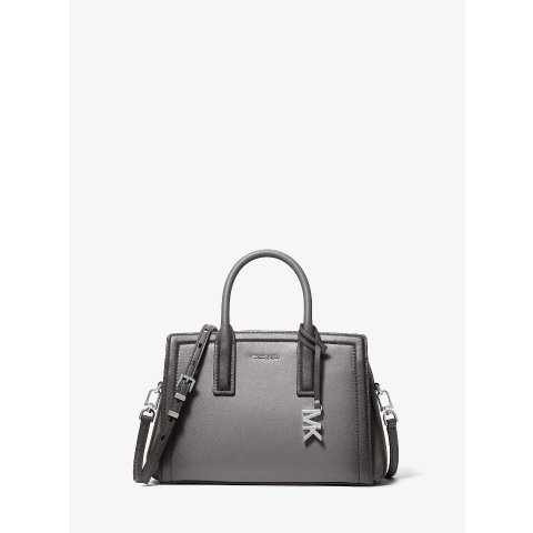 Laila Small Burnished Leather Satchel