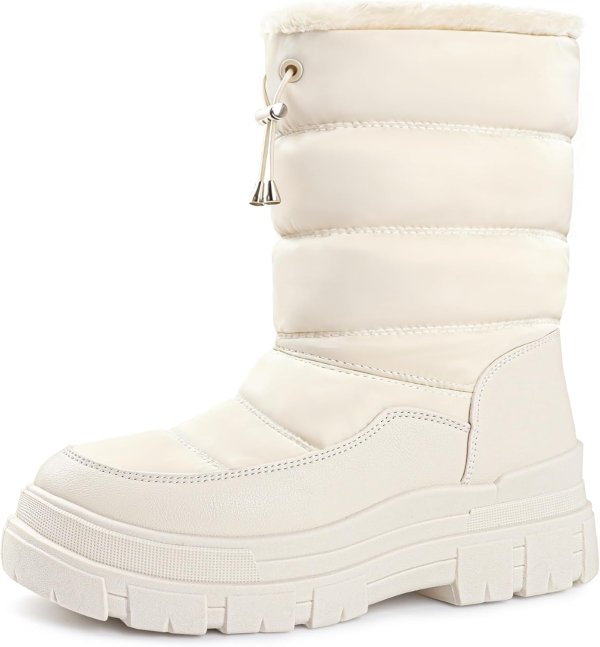 Viapipa Waterproof Mid Calf Winter Boots for Women