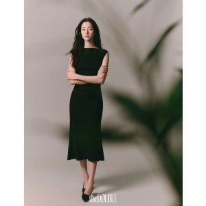 Theory 无袖针织连衣裙 娜然类似款