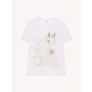 Chloe 圆领棉质标志T恤
