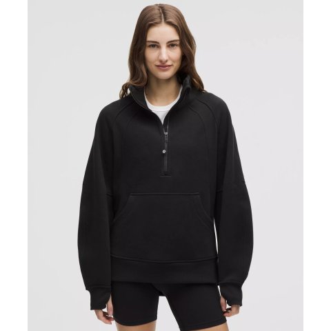 Scuba 半拉链加大码高领衫