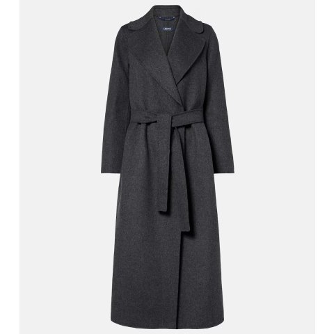 Poldo Virgin Wool Wrap Coat