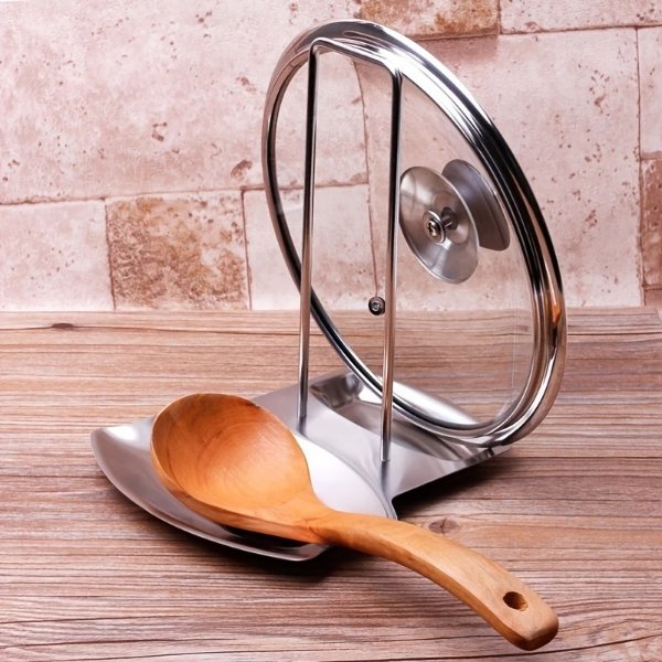 410 Stainless Steel Pot Lid Rack with Drain Tray
