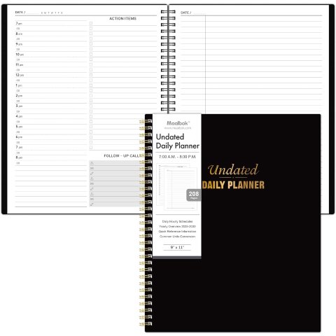 Daily Planner 记事本 9  x11   208页