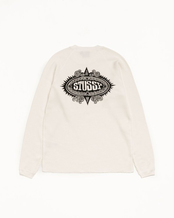 Stüssy Classic Fit Cotton Thermal Crewneck