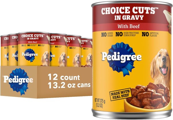 Pedigree Adult Wet Dog Food Beef 12 Cans