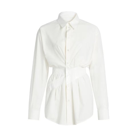 棉质贴带扣衬衫