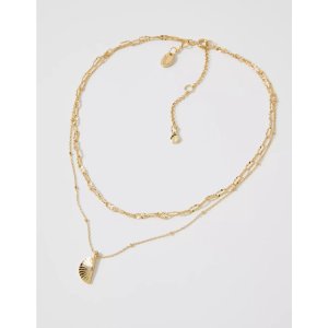 AEO Aerie 雕刻吊坠项链套装