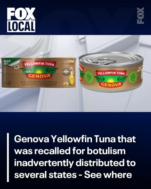 Genova金枪鱼紧急召回！有肉毒...