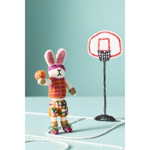 Sporty Bunny 羊毛毡挂饰