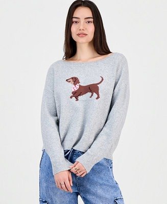 Graphic Intarsia-Knit Sweater