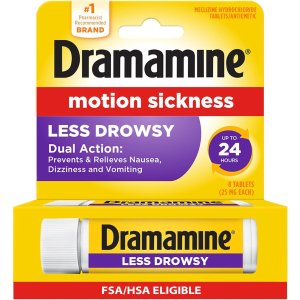 Dramamine Motion Sickness Relief Tablets 8 Count