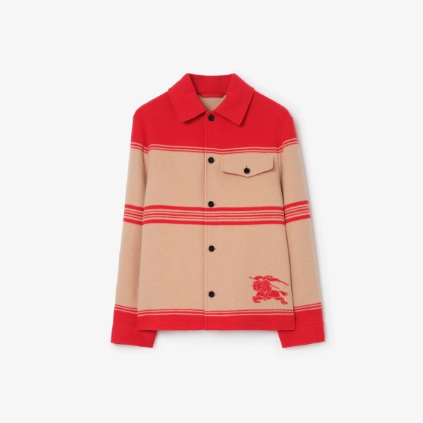 Striped Wool Nylon Jacket Year of the Horse