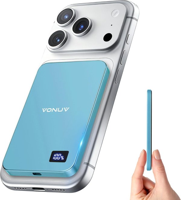 Magnetic Portable Charger 5000mAh 15W Metal Shell