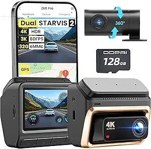 DDPAI Z60 Pro 4K Dual Dash Cam 128G