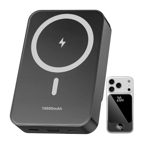 Matast 磁吸充电宝 10000mAh PD快充 纯黑色