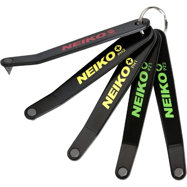 Neiko Ultra Low Profile Offset Screwdriver Set 5-Piece