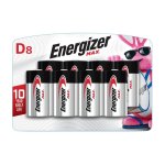 Energizer MAX D 碱性电池 8节装