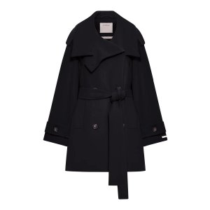 Sportmax 短款羊毛风衣外套