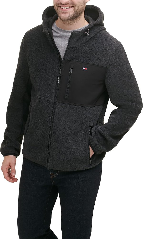 Tommy Hilfiger Men's Hooded Fleece Jacket