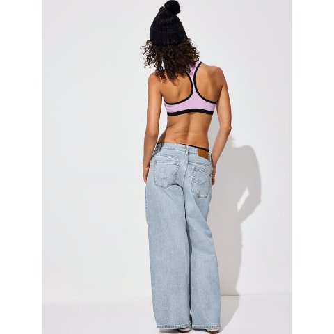 PINK 牛仔裤 宽松高腰款