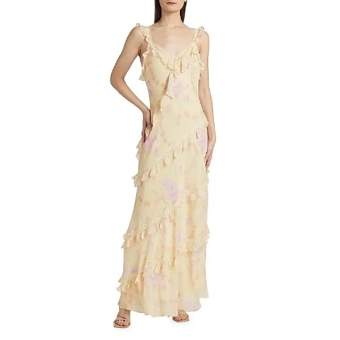 Radiance 荷叶边长裙