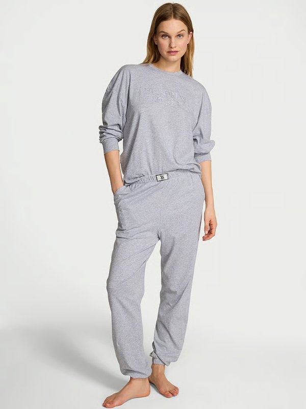 Shine 100% Cotton Long Pajama Set