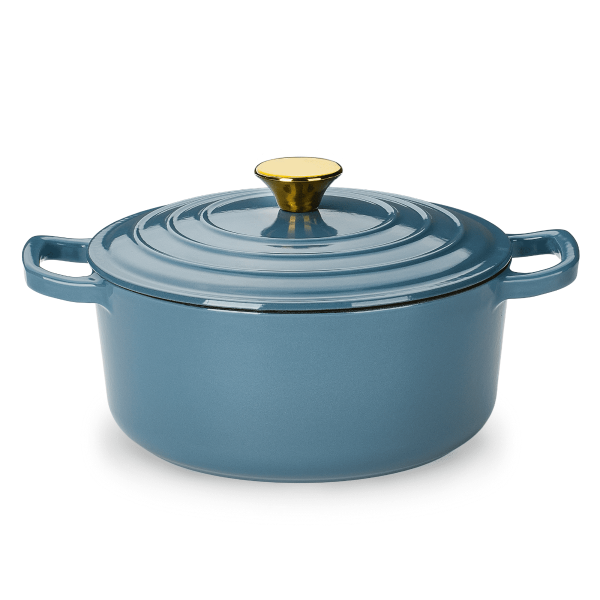 Carote Enamel Cast Iron Dutch Oven 4.5QT Blue