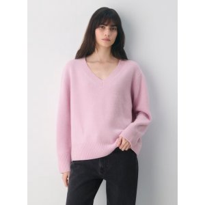 Aritzia 羊绒V领宽松毛衣