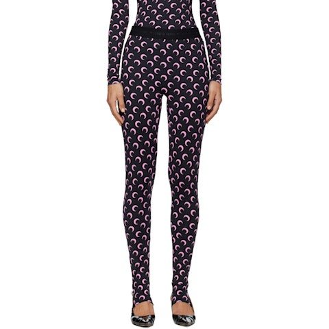 Moon 再生纤维打底裤 黑色