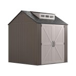 Rubbermaid 树脂防风雨户外储物棚  7x7  